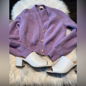 EUC H&M Purple Wool Blend Cardigan SzM